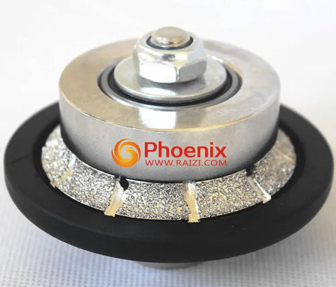 Three Sixteenth Inch Demi Bullnose Diamond Hand Profiler Router Bit For Granite Countertops With Five Eighth Inch Thread