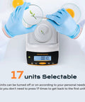 Lab Analytical Balance 500 G Capacity With 0.001 G Precision Digital Scale 17 Units Selectable, used with petri dishes