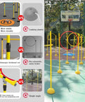 Drone Racing Obstacle Course Kit for Beginners and Pros: Easy to Build Training Gear with portable, durable poles and rings