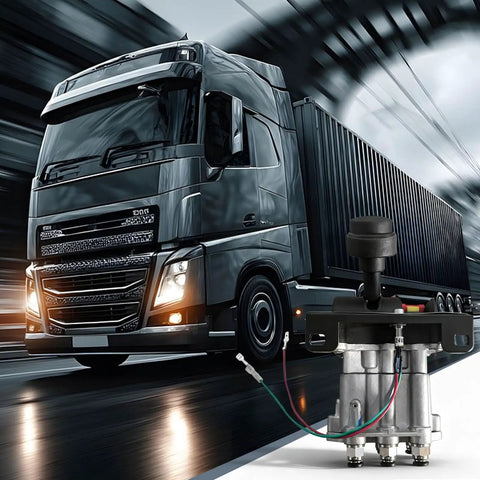 Beefed-Up Heavy-Duty PTO Hoist Air Shift Control Valve With Automatic Kick-Out For Dump Trucks And Trailers, 3-Position Tipper Valve