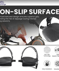 Right Foot Pedal Set For Indoor Bicycles Gray With Toe Clips Cage And Adjustable Strap, NordicTrack S15i S22i