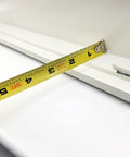 Measuring the edge of a Ceiling Diffuser Grille For Drop Ceiling With Air Box And Bulls Eye Back 24 By 24 Inches Max Airflow Return Air Grille