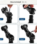 Installation steps for Adjustable Bike Handlebar Stem Extender Fits 31.8mm Bars And 28.6mm Steerer Boosts Your Ride Height