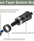 Square Tapered Bottom Bracket For 68mm BSA Threads Compatible With Shimano BB-UN26 BB-100 BB-101 BB-300, exploded view