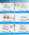 Step-by-step use guide of Deep Clean 49KHz Jewelry Cleaner Machine With 800ml Tank And 5 Timer Modes for effective cleaning.