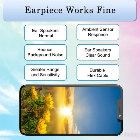 Iphone 12 Mini Earpiece Speaker Replacement Kit DIY Friendly With Flex Cable Ear Speaker And Proximity Sensor Assembly For Models A2176 A2398 A2399 A2400 Easy Install And Durable Replacement For Crisp Calls