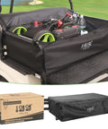 Rear Bench Golf Cart Storage Bag For 2 Plus 2 Or 4 Passenger Carts 800D PVC Dustproof Organizer With Buckles on Yamaha