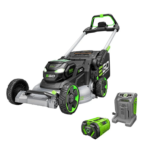 Electric Cordless Self Propelled Lawn Mower With 22 Inch Aluminum Deck Select Cut And Touch Drive Includes 56V 10Ah Battery And Charger