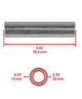 Swing Arm Collar Bearing Kit For Honda Sportrax TRX400EX 1999-2008 And TRX400X 2009-2014 2x4 ATV Bolt-On Upgrade dimensions with ruler