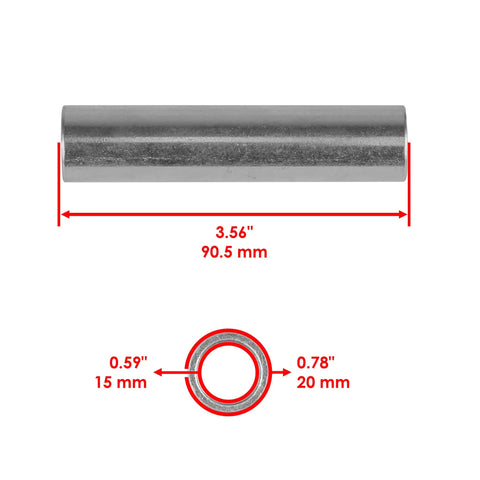 Swing Arm Collar Bearing Kit For Honda Sportrax TRX400EX 1999-2008 And TRX400X 2009-2014 2x4 ATV Bolt-On Upgrade dimensions with ruler