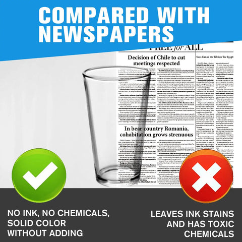 Comparison of Move Day Must Have Packing Paper For Moving And Shipping Newsprint Sheets 27x15 Inches with regular newspapers