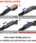 Installation steps for Beam Wiper Blades for Tesla Model Y 26 By 20 Inch All Season Direct Fit Windshield Wipers 2018 2025.