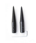 2Pcs Tapered Spindle Adapter Kit Turns Bench Grinder Into Epic Polisher Fits 8mm Arbors with grub screw lock and hex key.