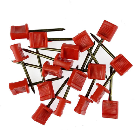 Archery Target Pins 15 Pack Durable Plastic And Manganese Steel Pins For Holding Paper Targets On Foam, Great For Practice Or Competition, 6.6 Cm Length And 3.4 Mm Nail Thickness, Fits Paper Hay And EVA Foam Targets