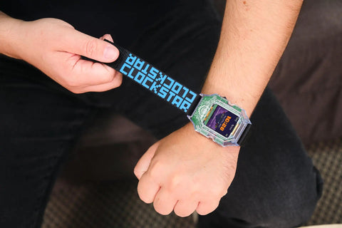 Clockstar 2.0 DIY Smartwatch Kit Build and Code Your Own Wearable Tech Learn Real Electronics and Coding in a Hands On STEM Gift for 11 Plus Kids and Teens on wrist
