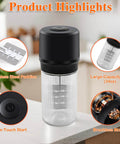 Electric Butter Churn One Touch Butter Maker In Five To Ten Minutes With A 34 Ounce Glass Jar High Speed Brushless Motor