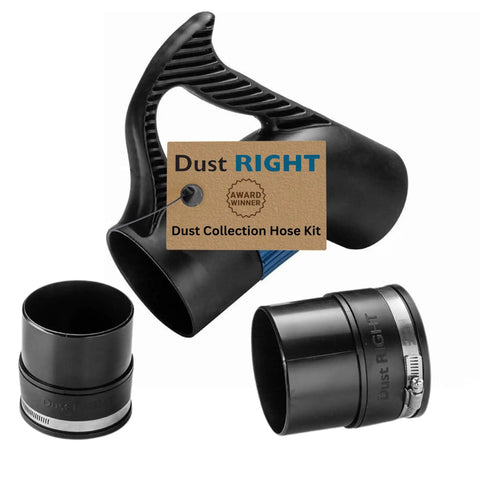 Quick Change Dust Collection Tool Set With Floor Sweep Handle Extension Wand And Removable Grate For Easy Tool To Tool Swaps Air Filtration And No Ductwork Needed For Woodworking