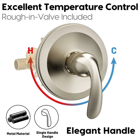 Matte Black Shower Faucet Set With Tub Spout And Handheld Shower Head Valve Included Easy Install No Fuss Upgrade For Modern Bathrooms