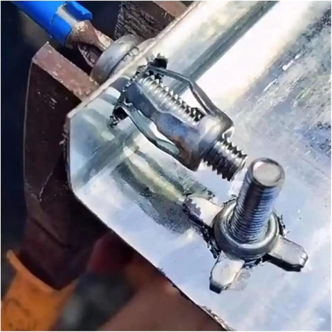 Petal Shape Rivet Nut Screws Kit For Sheet Metal Expansion Bolts Set M4 M5 M6 180 Pieces Heavy Duty Locking System For Strong Mounts Easy Install Precise Thread Match Durable Metal Construction installed in sheet metal