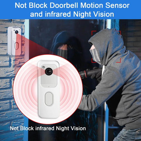Adhesive Door Mount For All New Video Doorbell Camera 2nd Gen No Drill Mounting Bracket That Will Not Block Sensor Or Night Vision