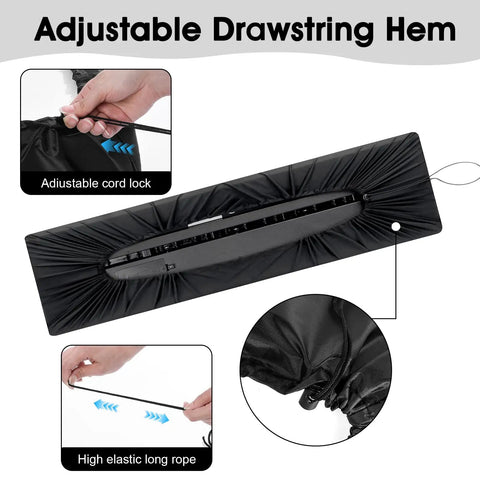 88 Key Piano Keyboard Dust Cover Waterproof Dustproof Electric Piano Cover With Adjustable Drawstring For Digital Pianos