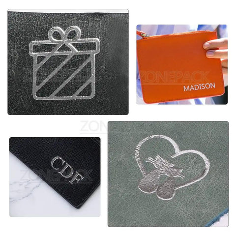 Silver Heat Transfer Foil For Leather Embossing And DIY Invitations 3 Cm Wide 400 Ft Roll For Logos And Craft Projects embossed designs on various items