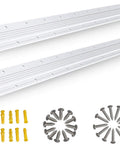 Beefy Heavy Duty 30 Inch Aluminum French Cleat Set 2 Pairs Interlocking Z Clips Bar Hangers with screws and wall anchors