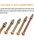Crib Screws Hardware Replacement Kit For Cot Chairs And Furniture 100 Pieces Of 1/4-20 Bolts And Barrel Nuts With Wrench