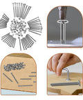 Heavy Duty M6 Nickel Plated Flat Head Furniture Screws And Nuts Replacement Hardware Kit For Furniture Assembly Wear Resistant Carbon Steel Assortment Built To Last With Varied Lengths For Beds Cabinets Desks And DIY Projects., M6 nickel plated flat head screws and nuts in carbon steel for furniture assembly