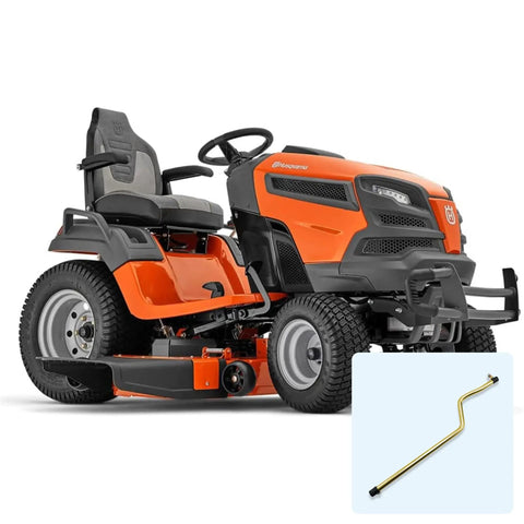 Drag Link For Lawn Tractors Front Steering Replacement 532169832 Fits Craftsman Husqvarna Poulan Jonsered And AYP 42 Inch Or 46 Inch Decks Works With 917 Series LT LTH Models For Reliable Bulletproof Front Axle Alignment gold steel front steering rod for lawn tractor