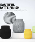 Matte PLA Filament Bundle 4kg 1.75mm for 3D Printing Ultra Accurate Tolerance vases with textured matte finish.