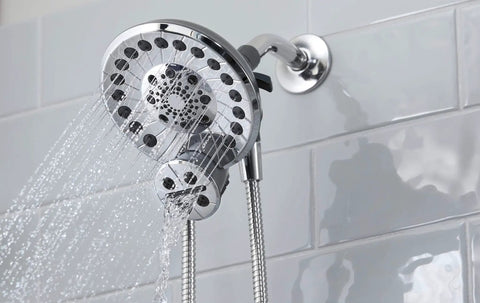 Easy No Tool Shower Arm Upgrade With Dual Head And Wand Five Pattern Shower Head For Pet Baths And Tub Cleanup Quick Family