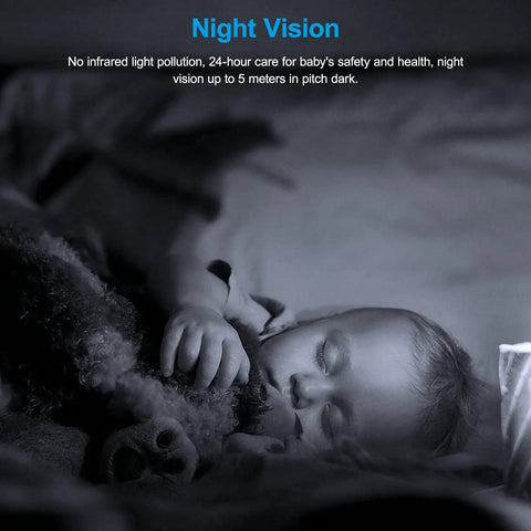 Child sleeping at night next to a pet with Smart 2K Home Security Camera Indoor WiFi Cam For Baby And Pets With Motion Detection