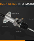Power Steering Rack And Pinion For 1988 Through 1991 Honda Crx And Civic Replacement Part For A Solid Easy Fit With Interchange 18070071