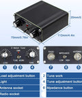 Z Match Ham Radio Antenna Tuner For 3 To 28 MHz CW Operation 5 Watt Output With BNC Connectors front and side view