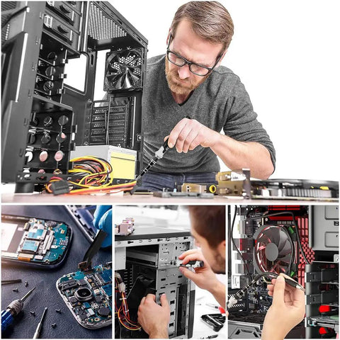 Awesome All In One Precision Screwdriver Set With Magnetic Bits For Phone Repair And Electronics Fix It Torx Hex Phillips Tools That Are Totally Sick And Super Useful For Any DIY Tech Job You Got Going On. used on PC and phone repair
