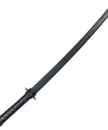 Polypropylene Practice Black Sword With Mokume Look, 33 Inch Overall Length, 25 Inch Blade, 8 Inch Handle, Lightweight 1.0 Lb, Black Tsuba Included