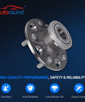 Rear Wheel Bearing And Hub Assembly Set Of 2 With ABS For Honda Civic 2004 2005 And Acura RSX 2002 2006 Rear Left And Right 5 Lug Compatibility OEM Replacement Ready For Easy Install, front view.