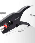 Automatic Wire Stripper And Cutter 2-In-1 Tool with Auto Distance Positioning, 7.6-inch length, 4.29-inch height, black handle