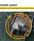 Electric Bow Mount Trolling Motor 12V Beefy 55Lbs Thrust With 48 Inch Shaft And Wireless Remote on inflatable boat