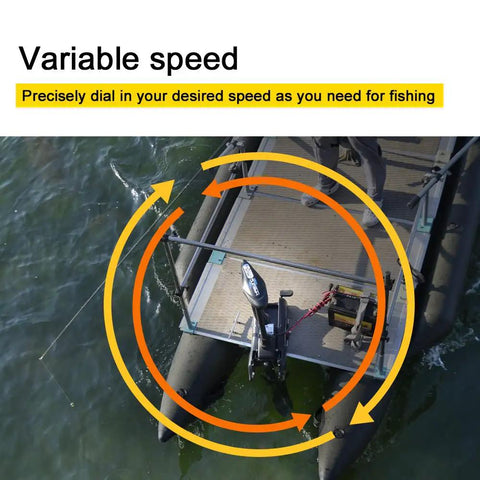 Electric Bow Mount Trolling Motor 12V Beefy 55Lbs Thrust With 48 Inch Shaft And Wireless Remote on inflatable boat
