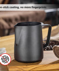 20 Oz Milk Frother Pitcher For Espresso And Latte Art Pen For Foam Stainless Steel Steaming Cup With Nonstick Coating