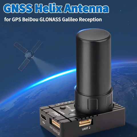 Four System GNSS Helix Antenna For GPS BeiDou GLONASS Galileo With 28dB High Gain SMA Connector IP65 waterproof