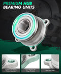 Close-up of two-piece rear wheel hub bearing kit for Nissan Frontier Xterra Suzuki Equator 2005 to 2014