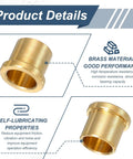 Workhorse Solid Brass Flange Bearing Sleeves Two Pack showcasing detailed brass construction and self-lubricating features.