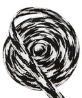 Black and white woven cord, not Marine Blue Ito Sageo Wrapping Cord 5m 0.43 Inch Wide Silk Cotton Blend For Katana Samurai Sword Handles Tsukamaki Rope Durable Wrap Cord For Authentic Handle Wrapping And Fancy Knotting.