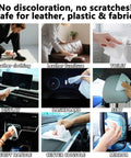 Plant-based car interior cleaning wipes, 60-count, large 17.8 x 7.8 in cloths for leather, plastic and fabric.