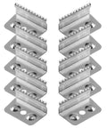 Stainless Steel Serrated Tape Dispenser Blades Replacement Knife For Packaging Box Sealer Pro Grade Heavy Duty Cutter 10 Pack