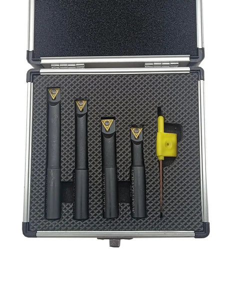 Half Inch Boring Bar Set For Precise Internal Lathe Machining Shop Ready Pro Grade Kit with tools in case