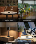 2 Pack Cordless LED Desk Lamp Portable Table Light With 5000mAh Battery Three Color Stepless Dimming in various settings